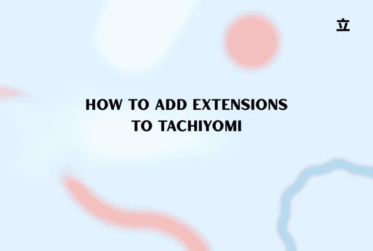 how to add extensions to tachiyomi