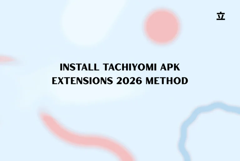 Install Tachiyomi Apk extensions 2026 method